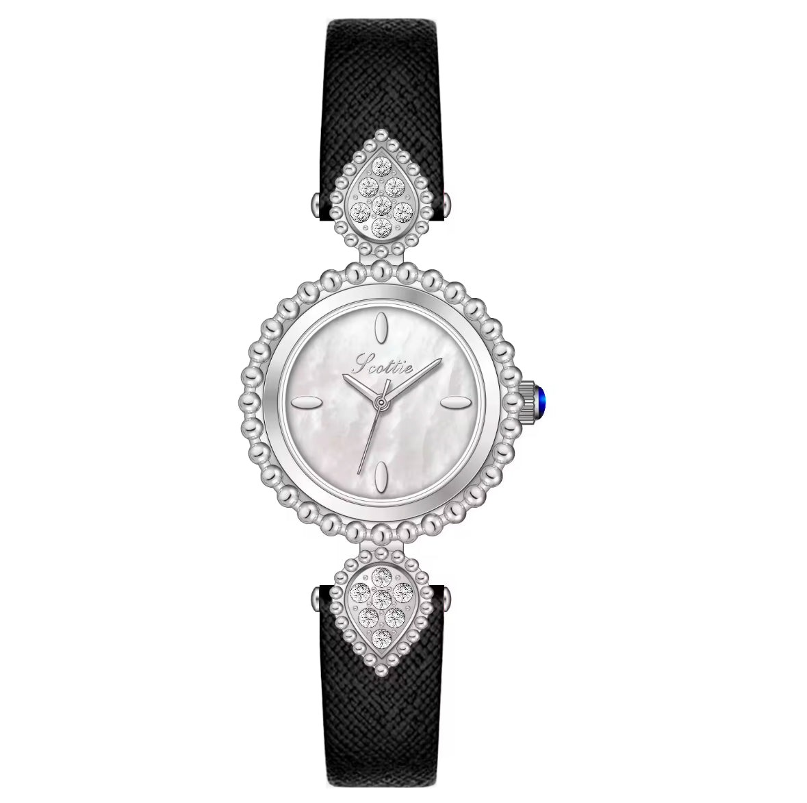 Scottie - Silver Case with Leather Belt