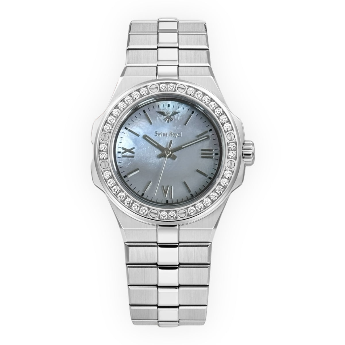 Stellar Watch - Silver Case with Sky Blue Dial