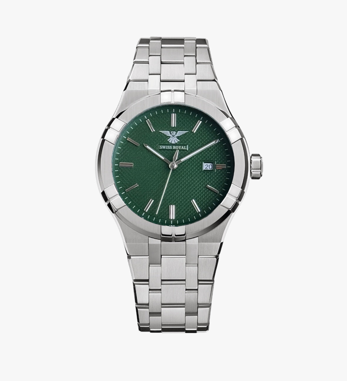 Maverick - Silver Case with Green Dial