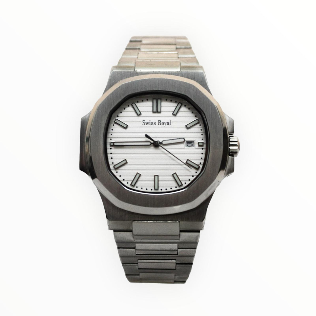Nautilus - Silver Case with White Dial