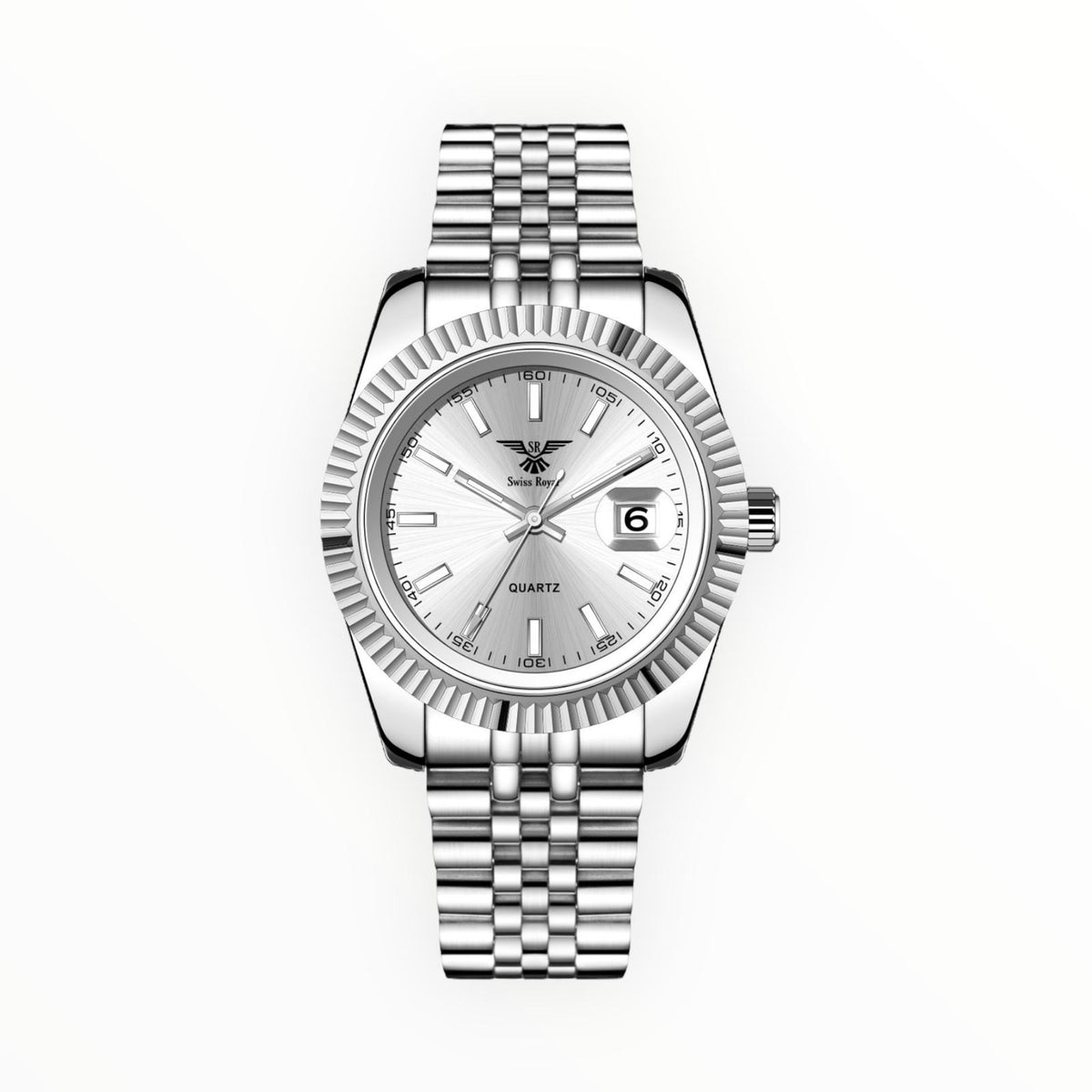 Datejust - Silver Case with White Dial