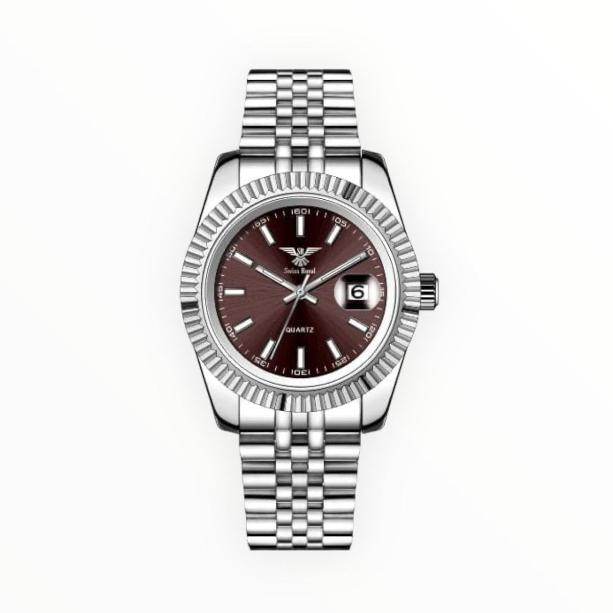 Datejust - Silver Case with Brown Dial