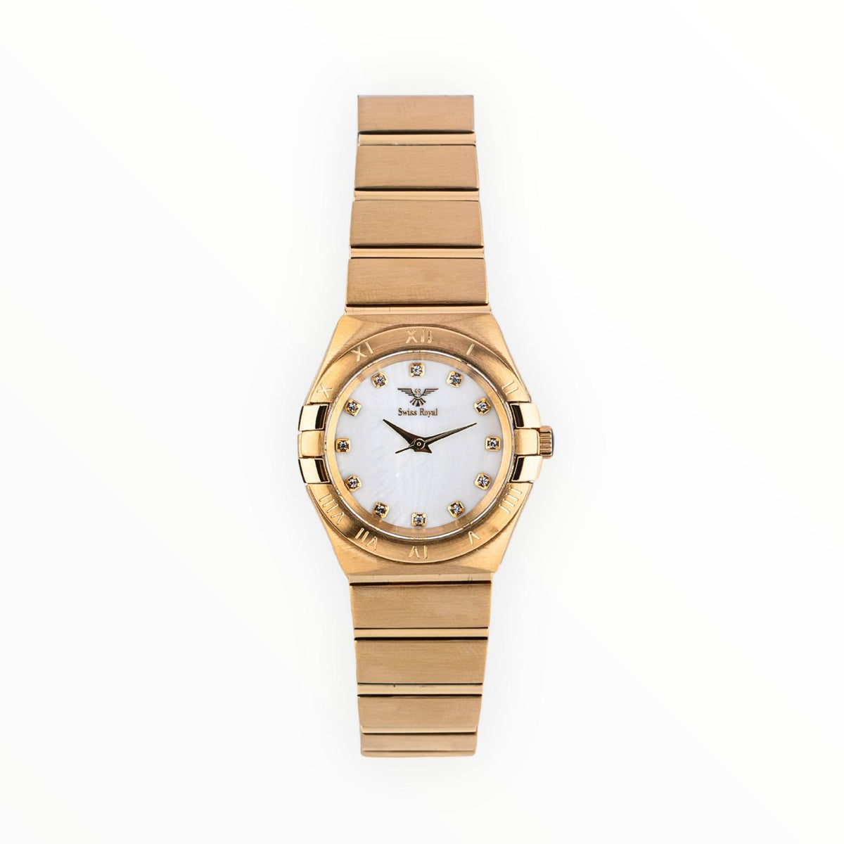 Galaxy - Gold Case with Pearl White Dial