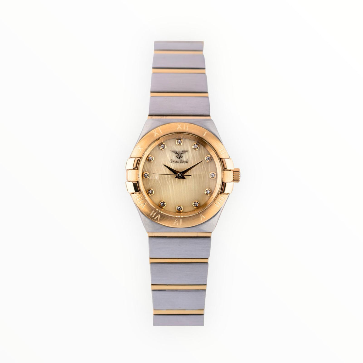 Galaxy - Silver Gold Case with Pearl Gold Dial