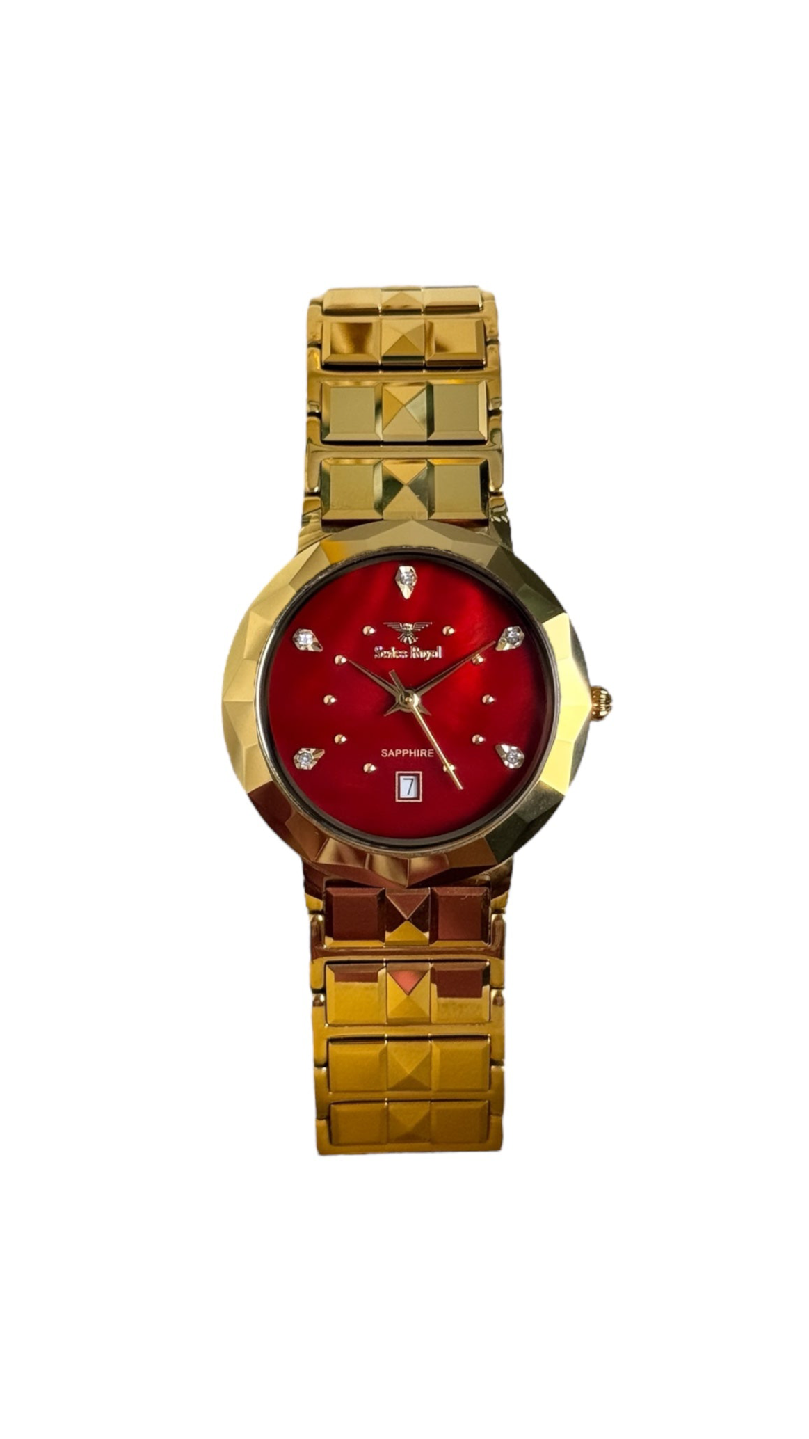 Ceramic - Gold Case With Red Dial