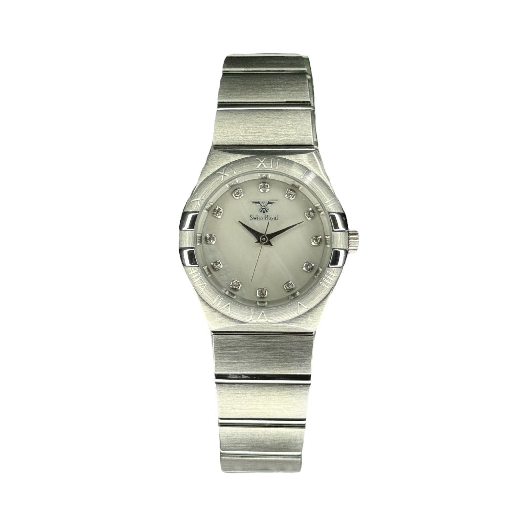 Silver Case With Pearl Grey Dial