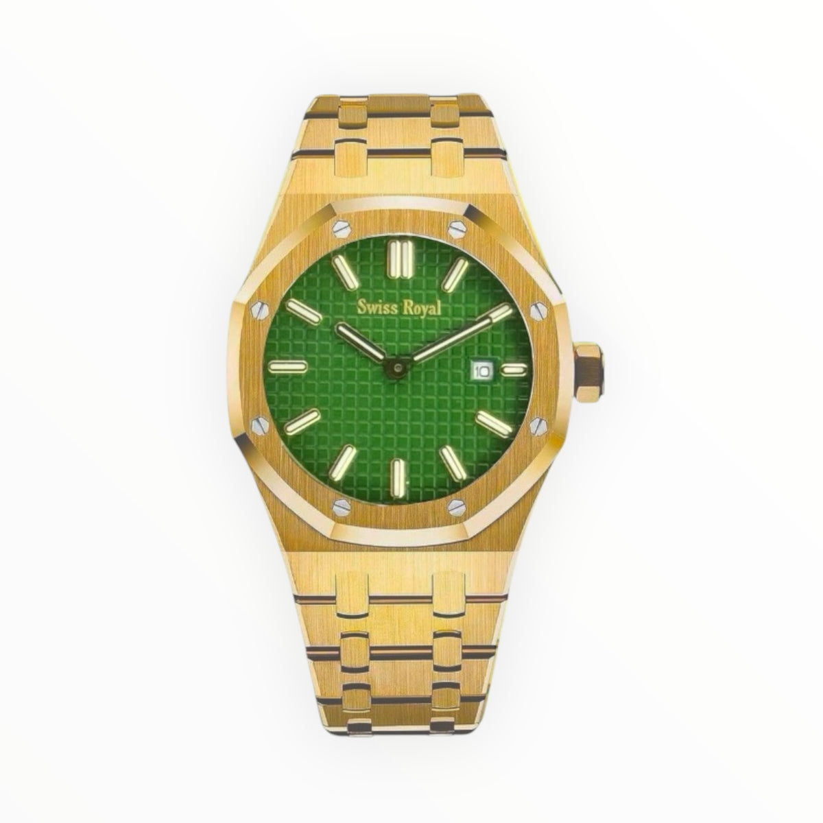 Gold Case With Green Dial