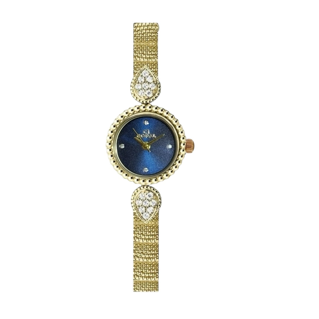 Coral - Gold Case with Blue Dial