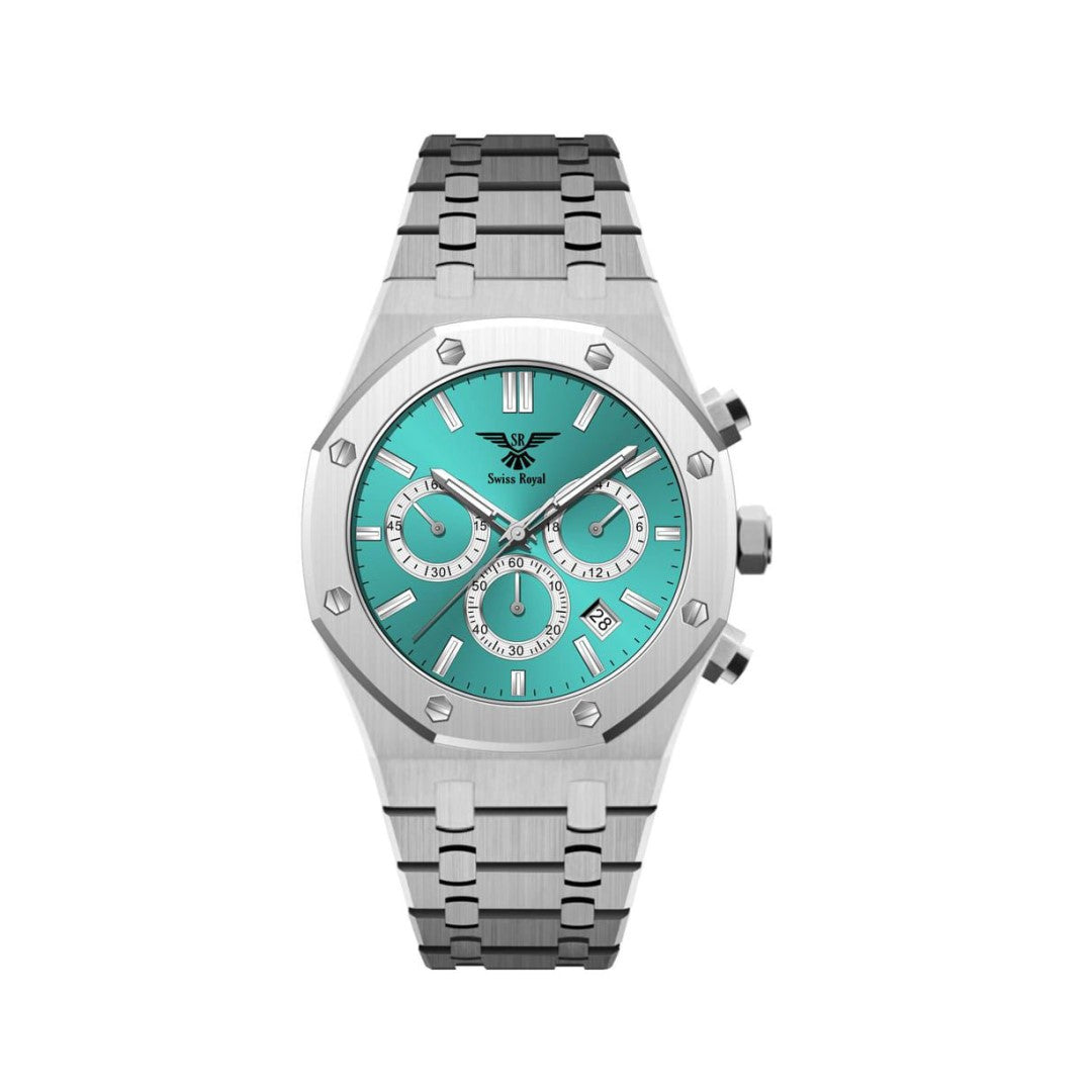 Silver Case with Tiffany Cyan Dial