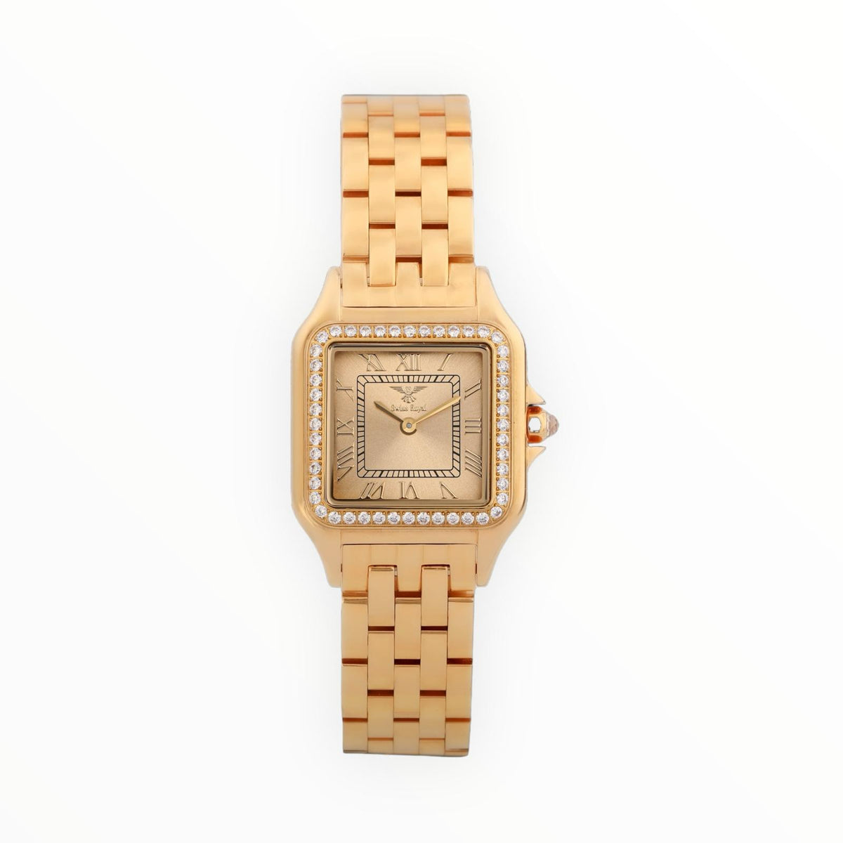 Gold Case with Gold Dial (Crystal Bezel)