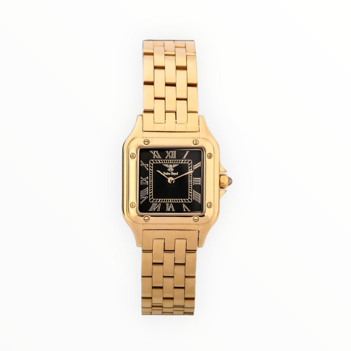 Gold Case With Black Dial