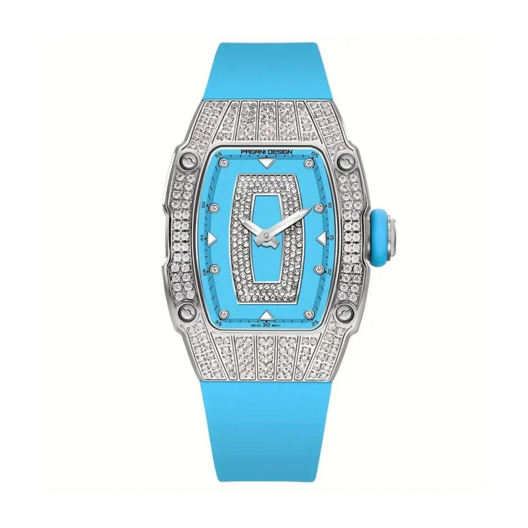 Silver Blue Women Watch