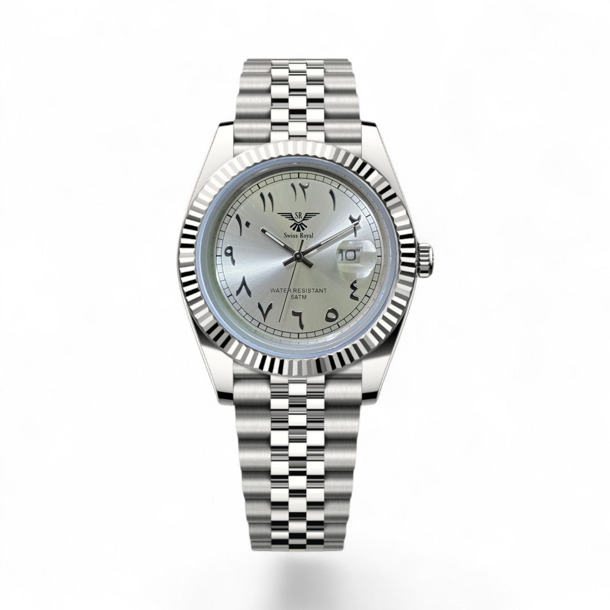 Datejust - Silver Case With Tiffany Pearl Arabic Dial